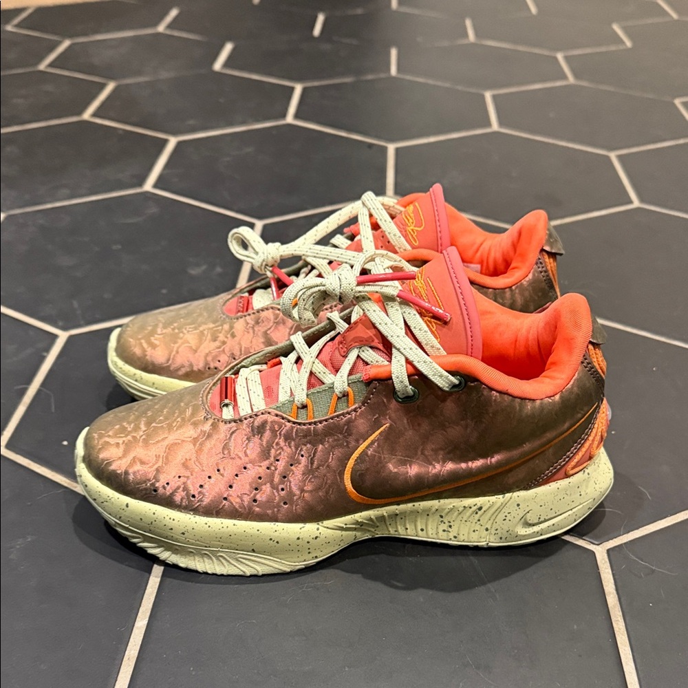 Metallic LeBron Basketball Shoes